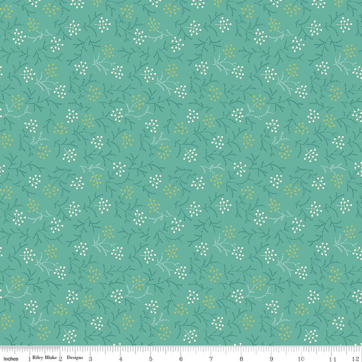 Baked With Love - Quilting Cotton Fabric - Harvest - Sea Glass