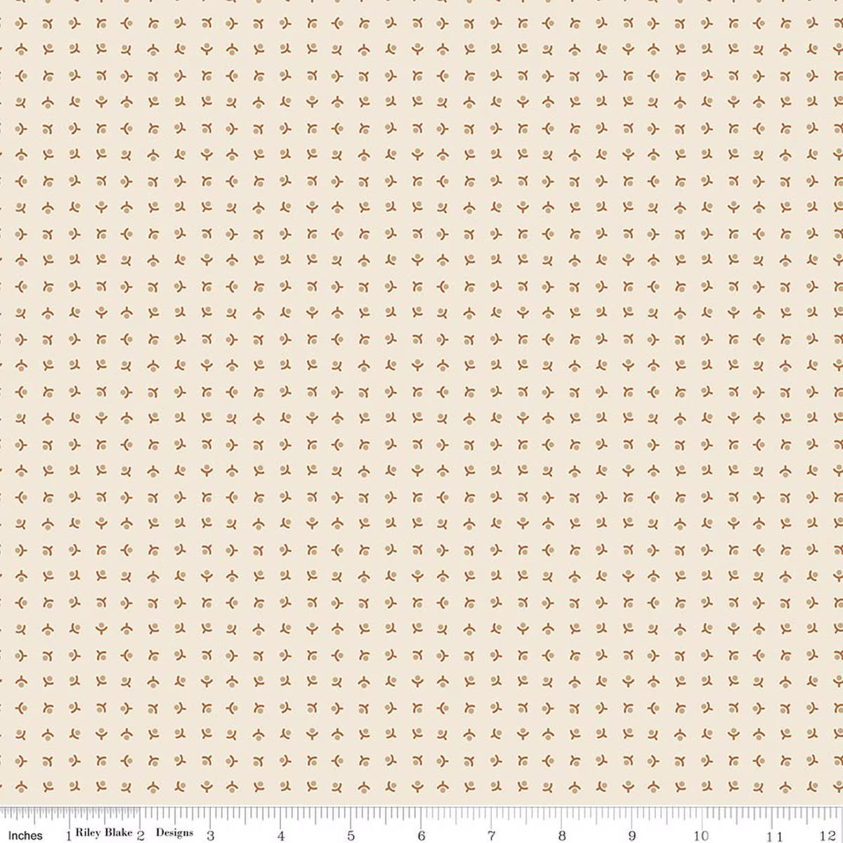 Baked With Love - Quilting Cotton Fabric - Memories - Cinnamon