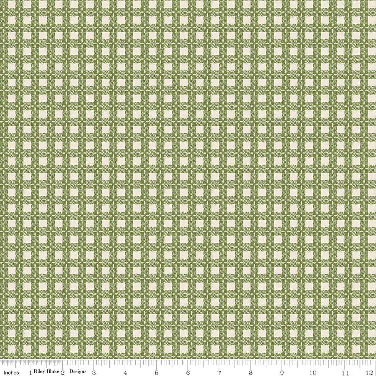 Baked With Love - Quilting Cotton Fabric - Tablecloth - Olive