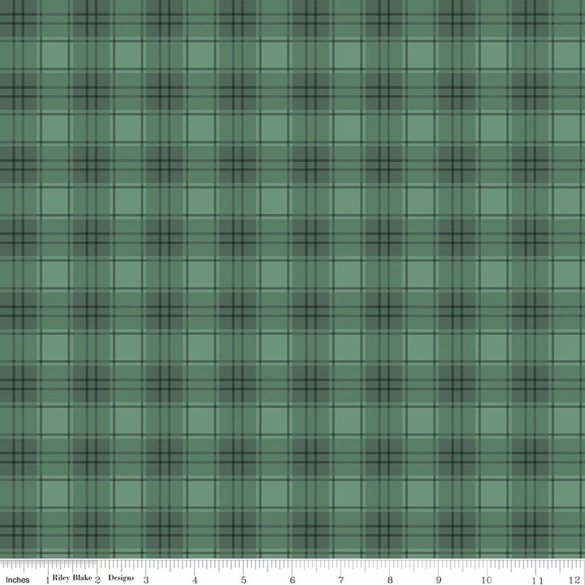 Evergreen Wishes - Quilting Cotton Fabric - Plaid - Green