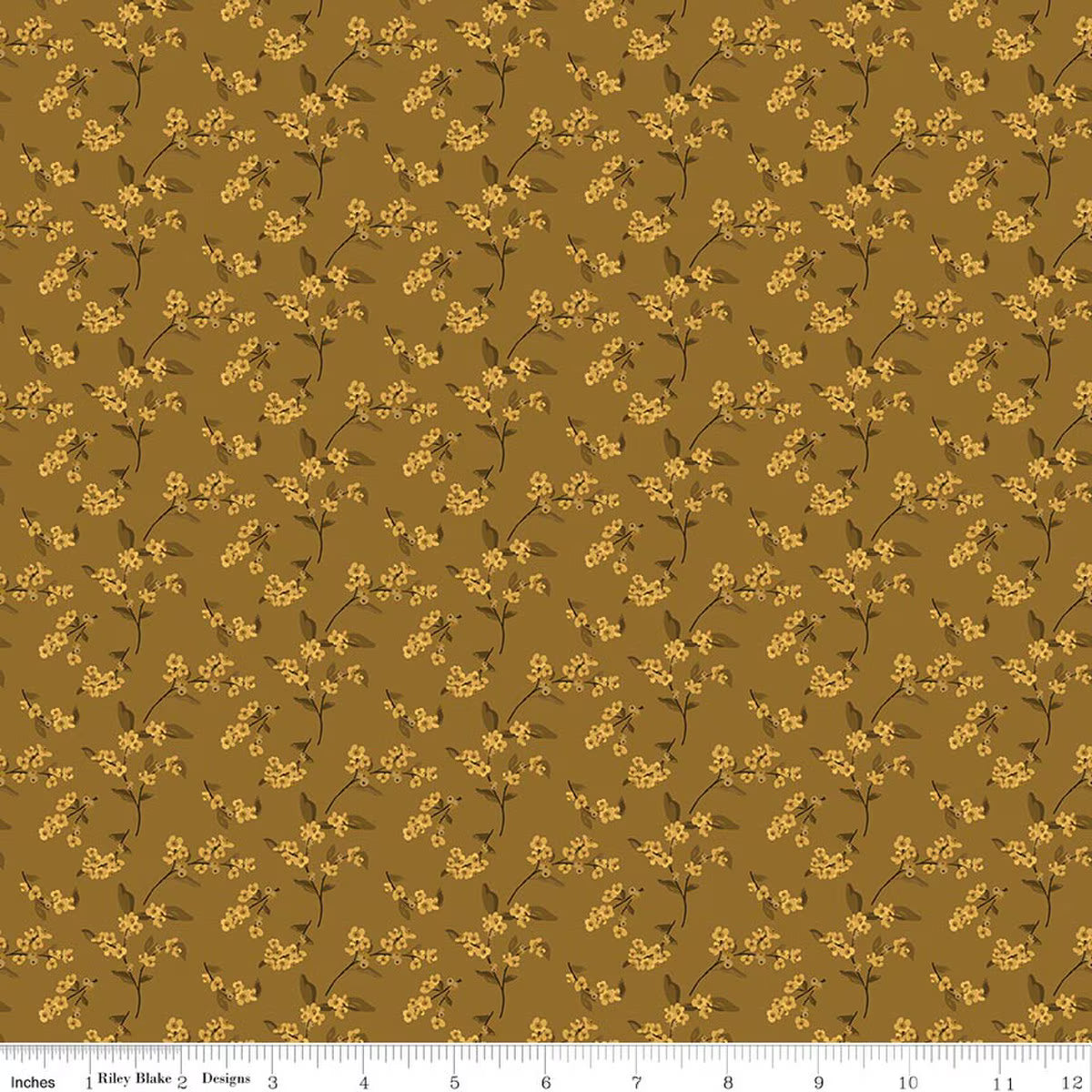 Bountiful - Quilting Cotton Fabric - Bittersweet - Suede