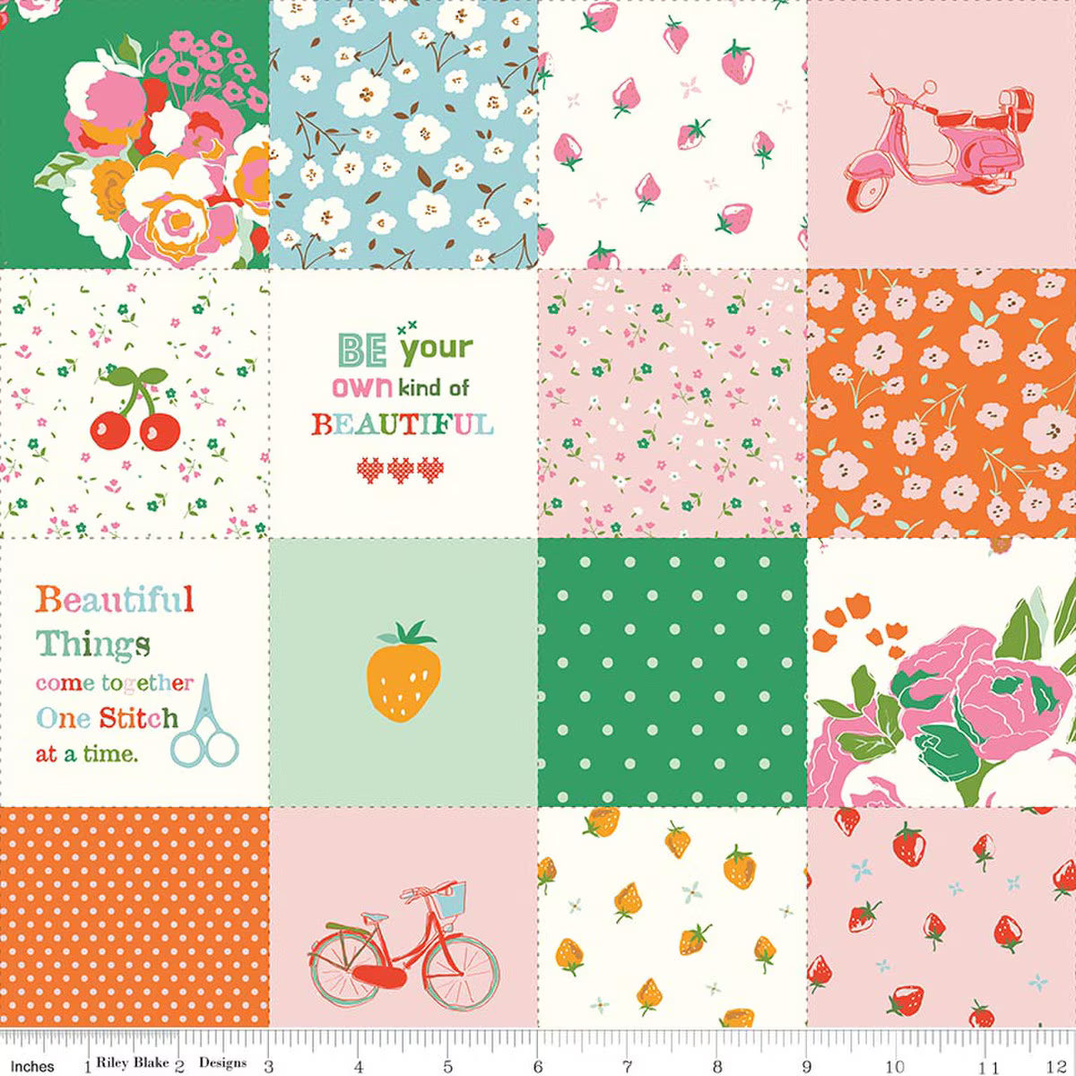 Cotton Nook - Quilting Cotton Fabric - Patchwork Green