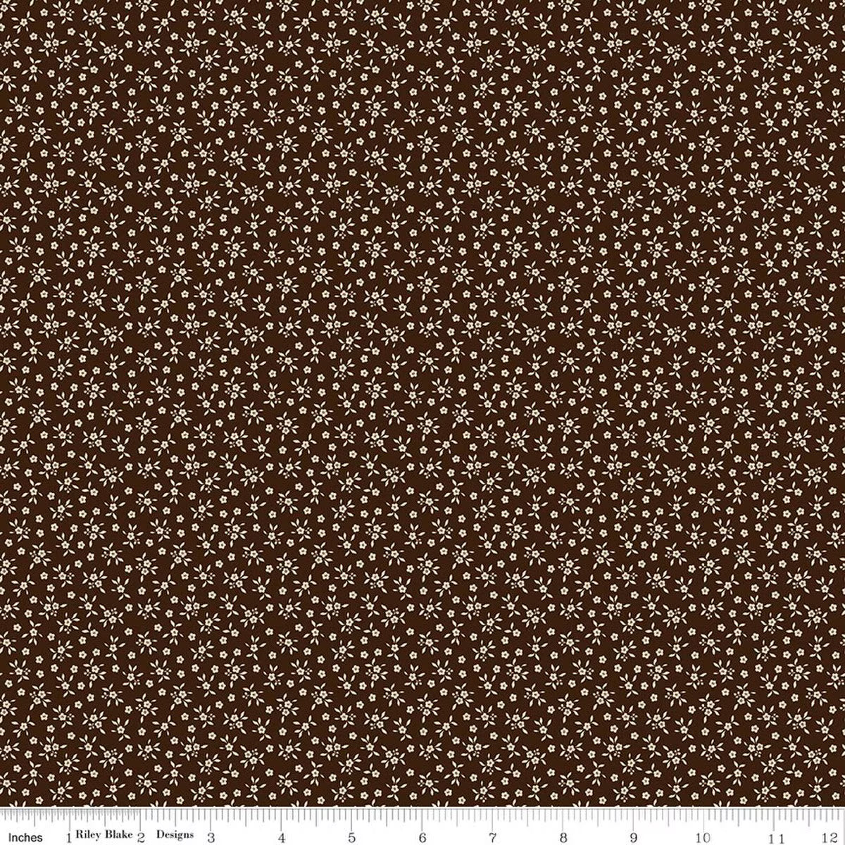 Worth Repeating - Quilting Cotton Fabric - Ditsy - Coffee