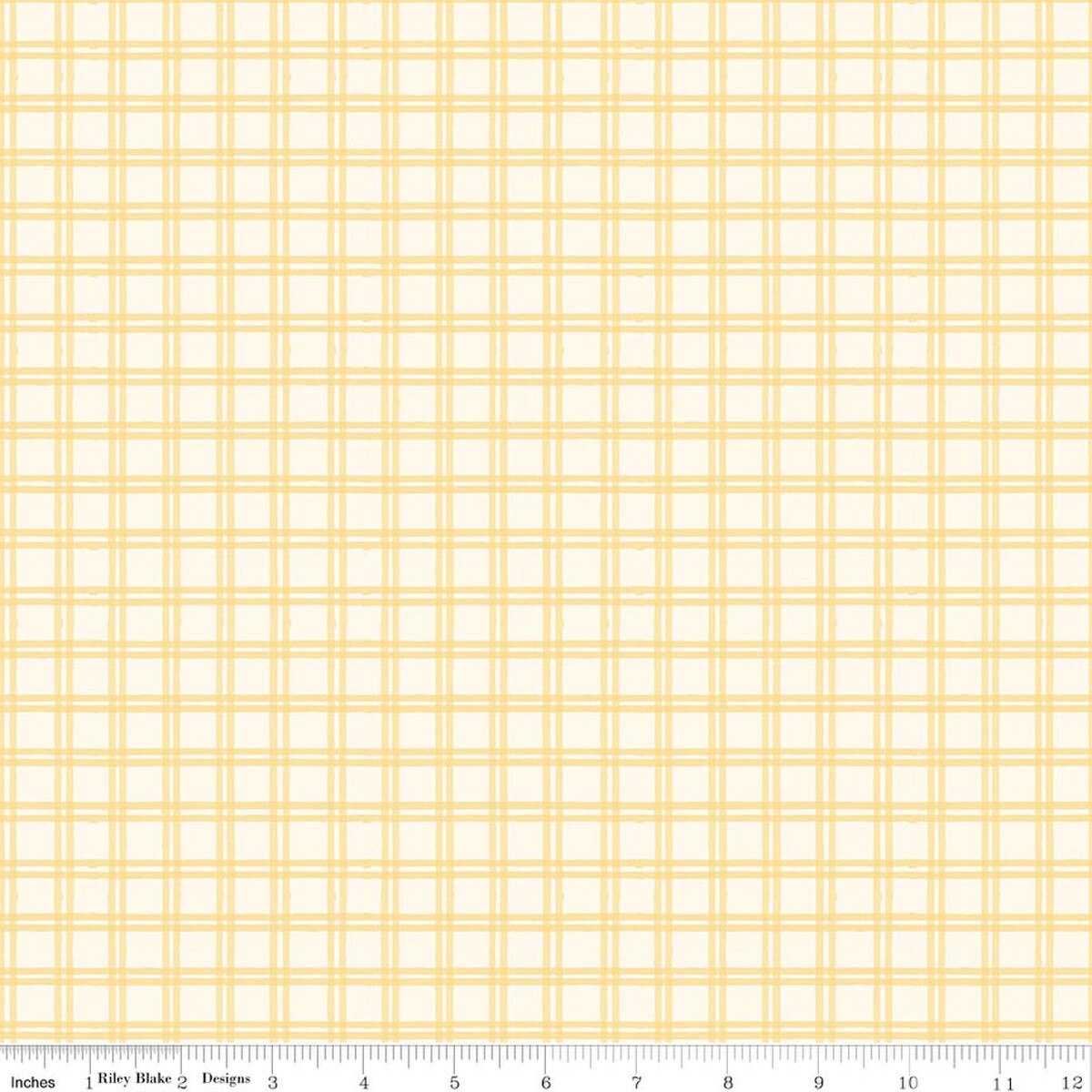 Winnie-The-Pooh – Quilting Cotton Fabric – Baby Plaid - Yellow