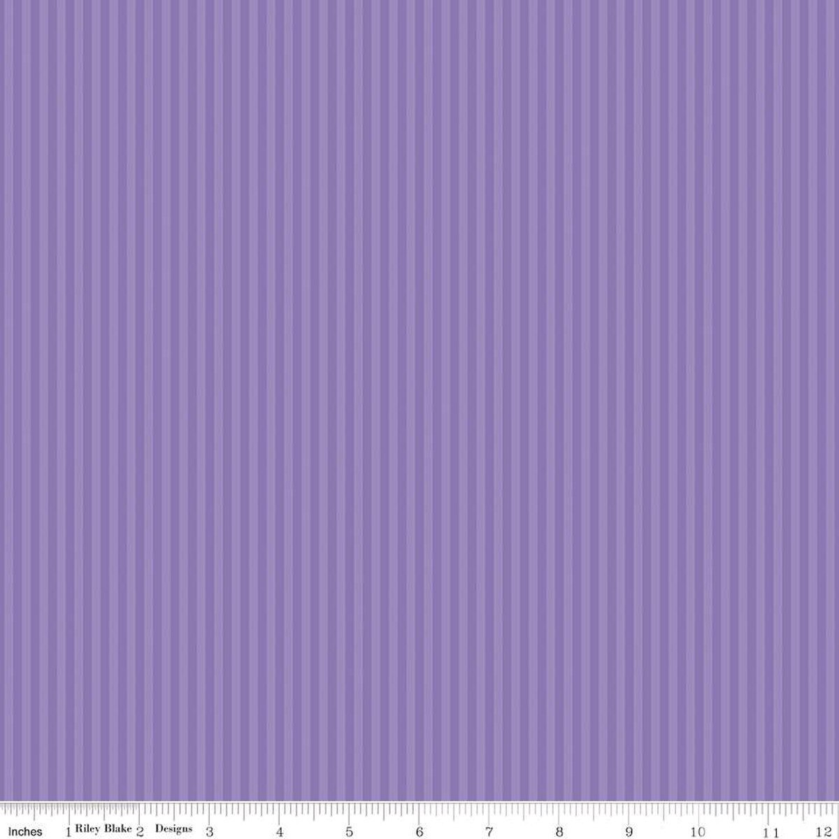 1/8" Tonal Stripe - Quilting Cotton Fabric - Amethyst