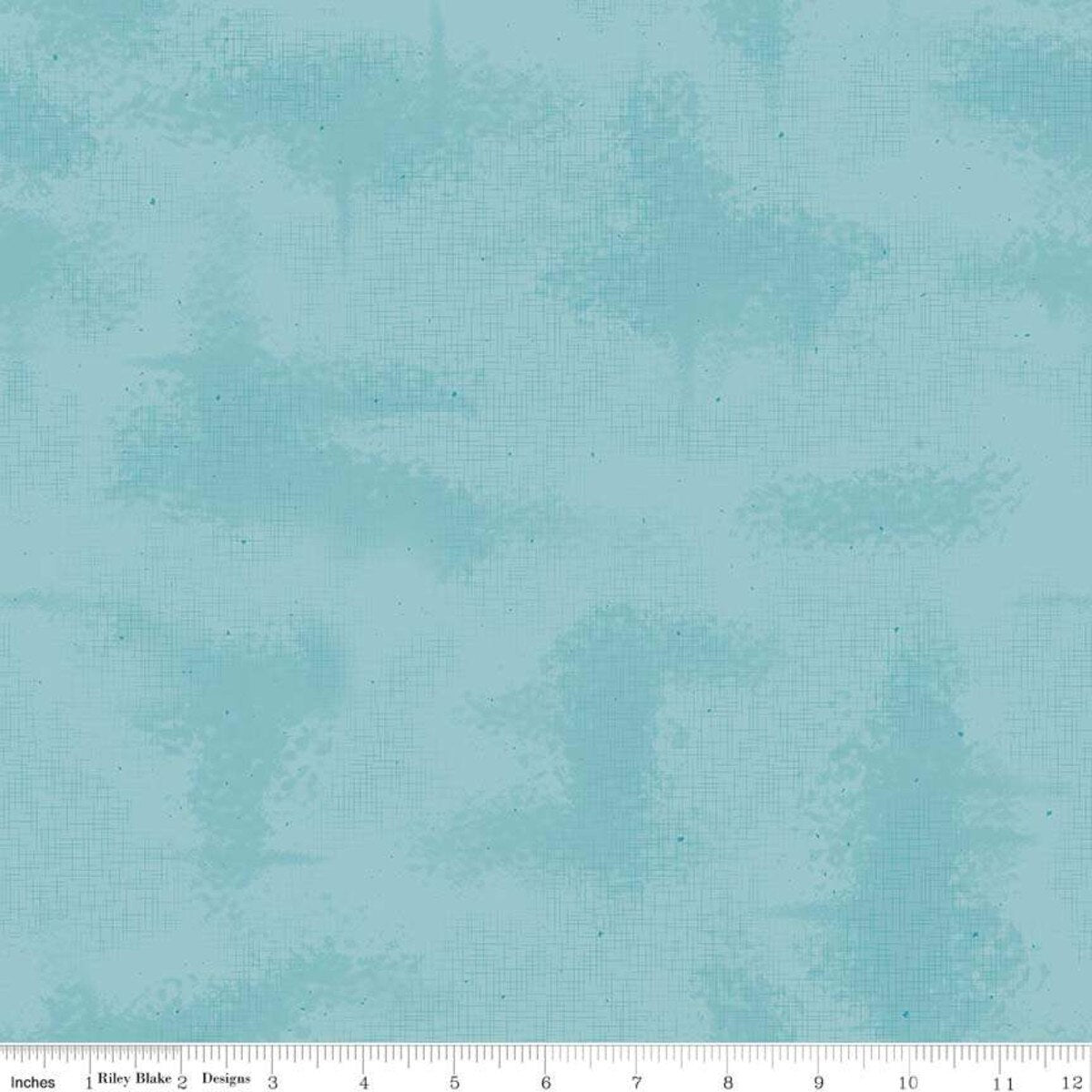 Shabby – Quilting Cotton Fabric - Riley Aqua - Blue