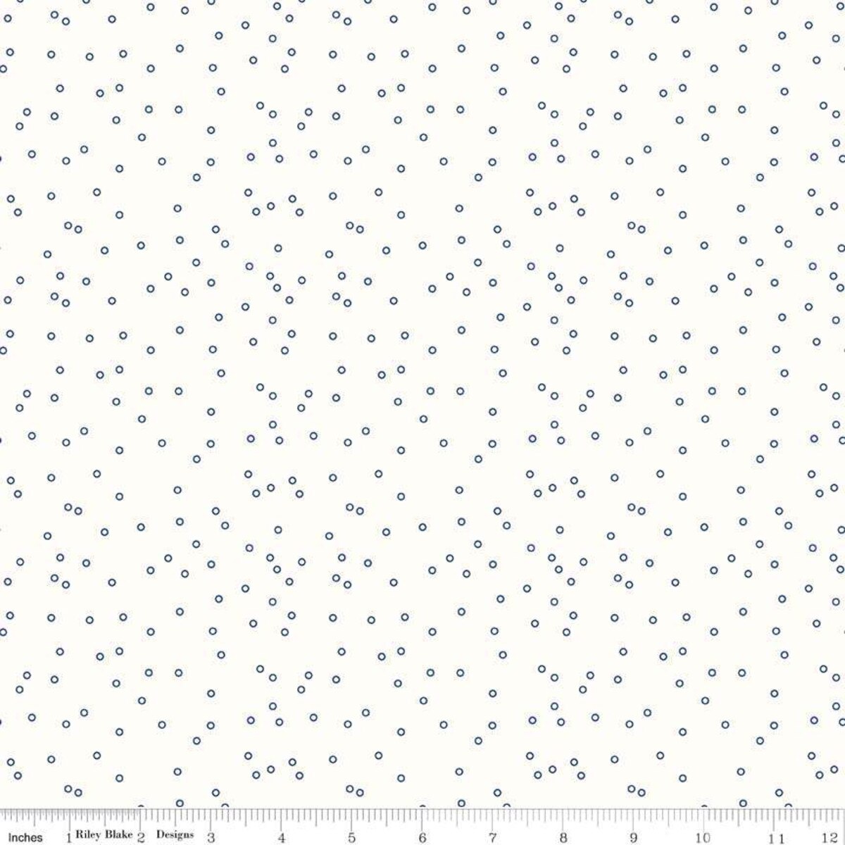 Bee Backgrounds – Quilting Cotton Fabric – Tiny Circle - Blue