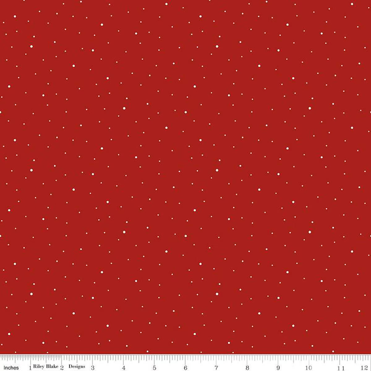 Dapple Dot - Quilting Cotton Fabric - Barn Red