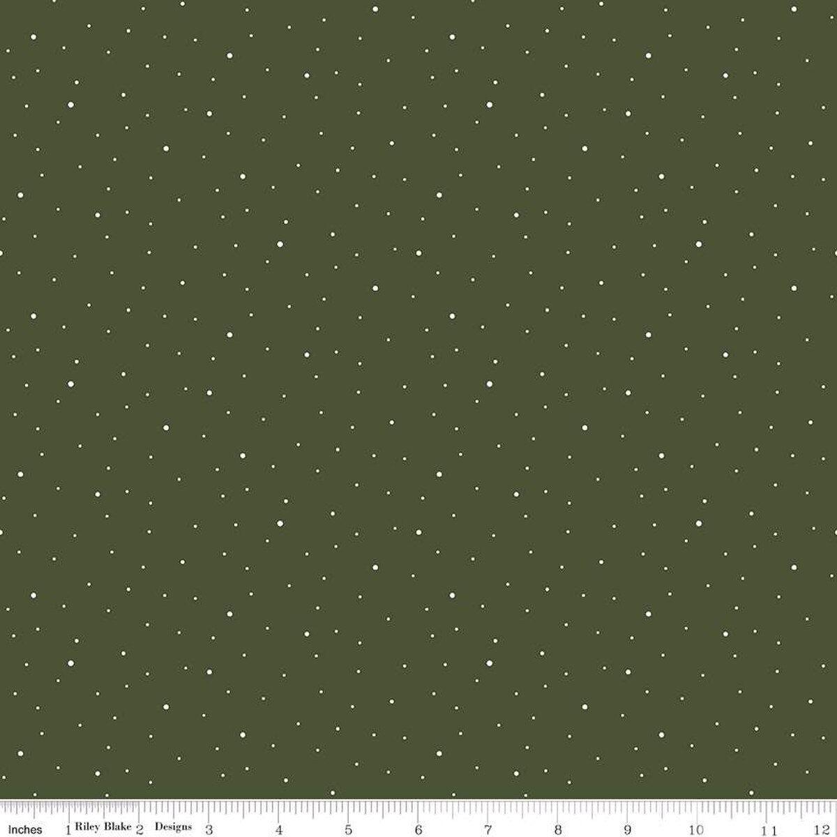 Dapple Dot - Quilting Cotton Fabric - Chive