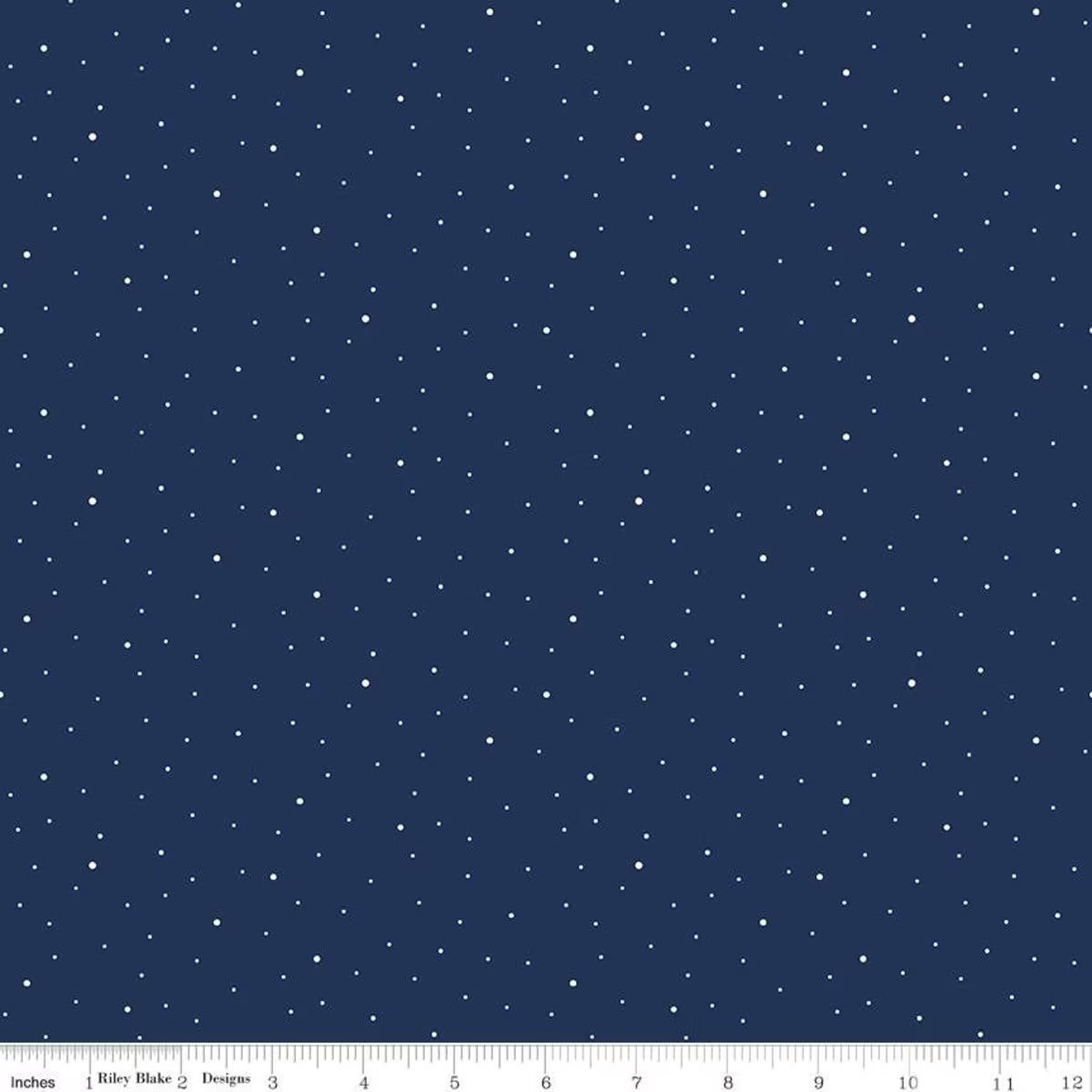 Dapple Dot - Quilting Cotton Fabric - Navy