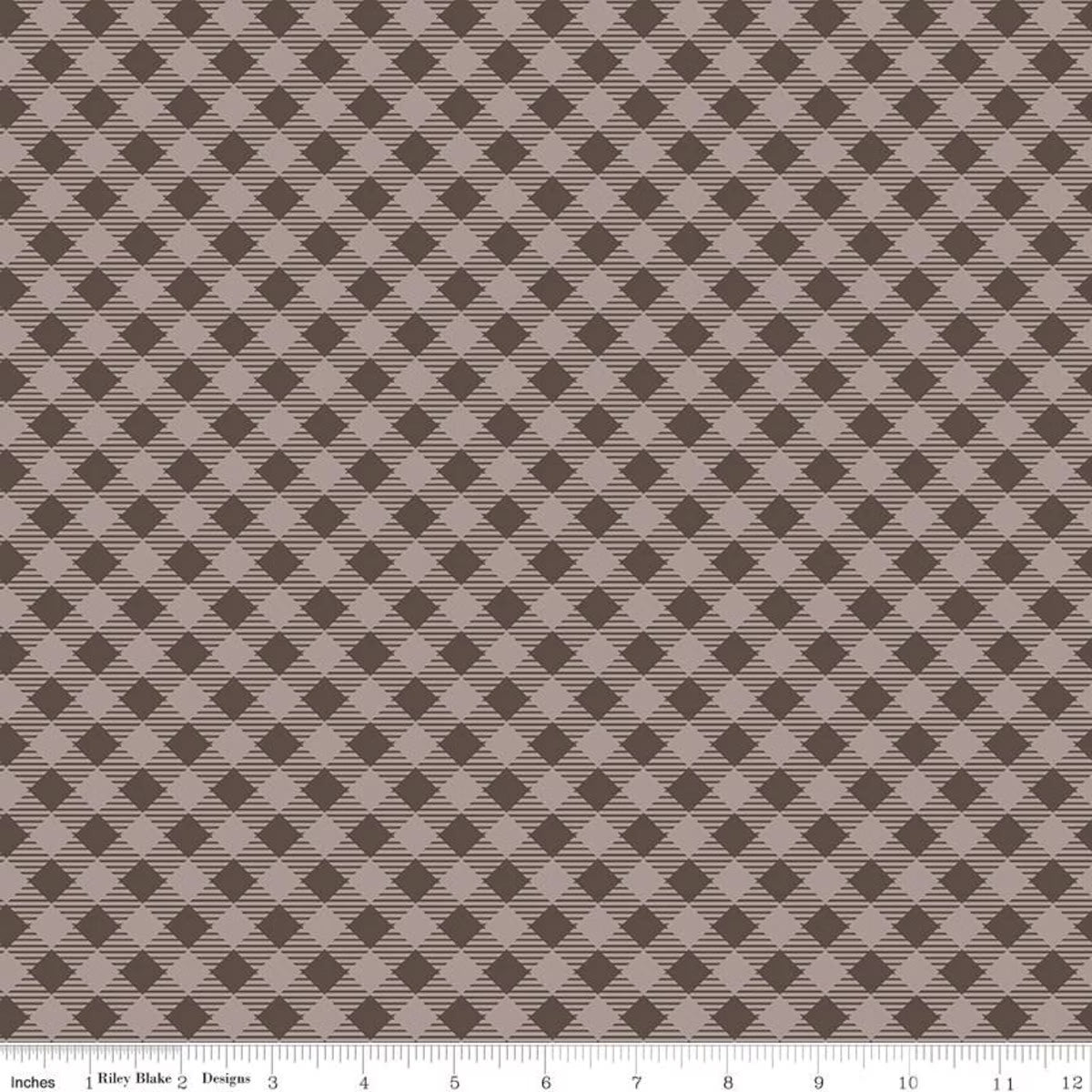 Bee Basics – Quilting Cotton Fabric – Gingham - Raisin