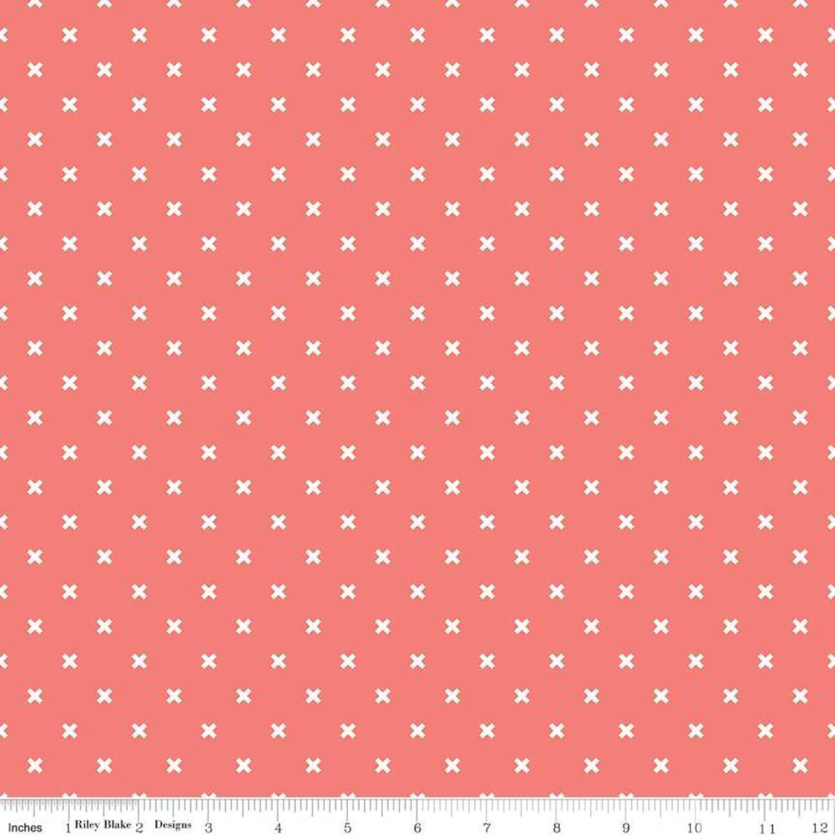 Bee Basics – Quilting Cotton Fabric – X - Coral