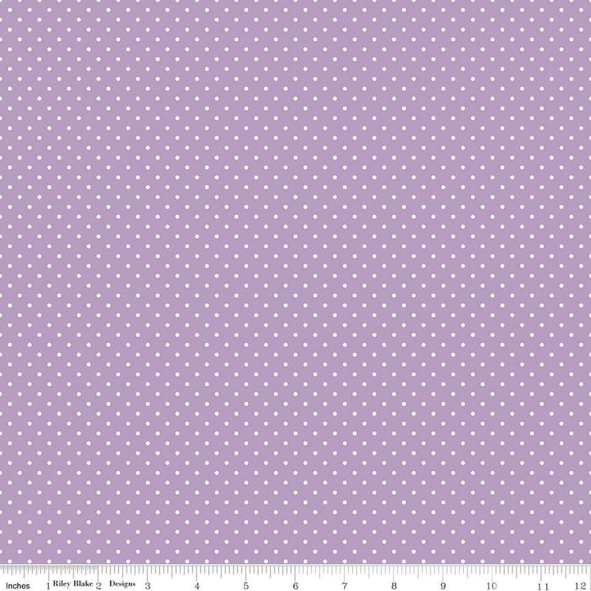 Swiss Dot - Quilting Cotton Fabric - Lavender