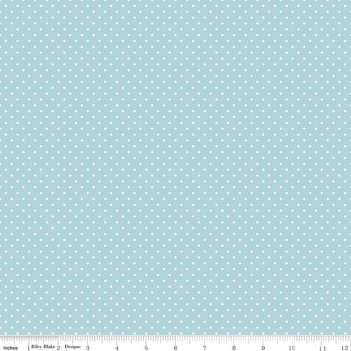 Swiss Dot - Quilting Cotton Fabric - Aqua