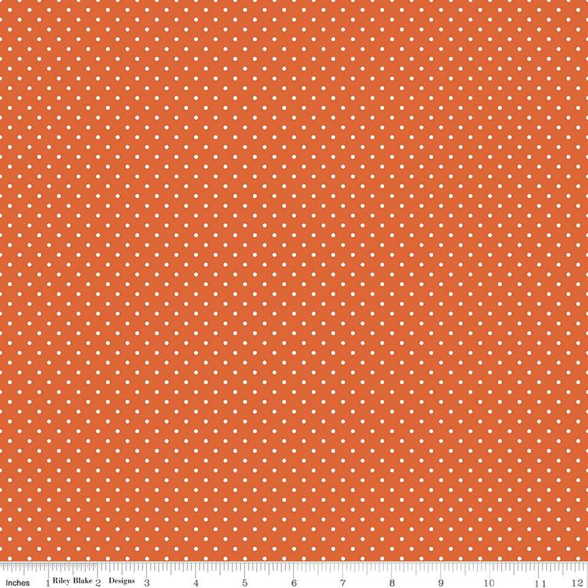 Swiss Dot - Quilting Cotton Fabric - Autumn