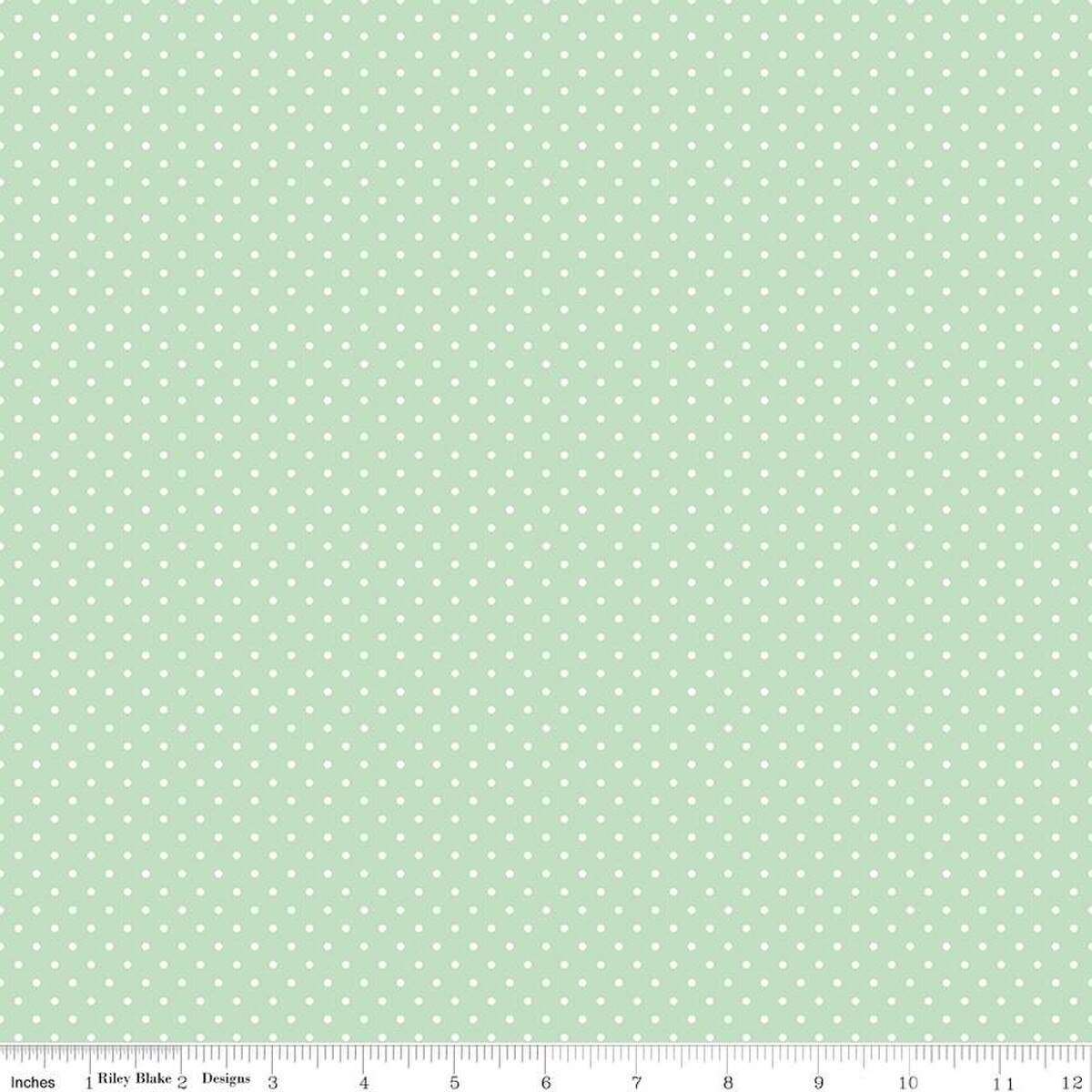 Swiss Dot - Quilting Cotton Fabric - Sweet Mint