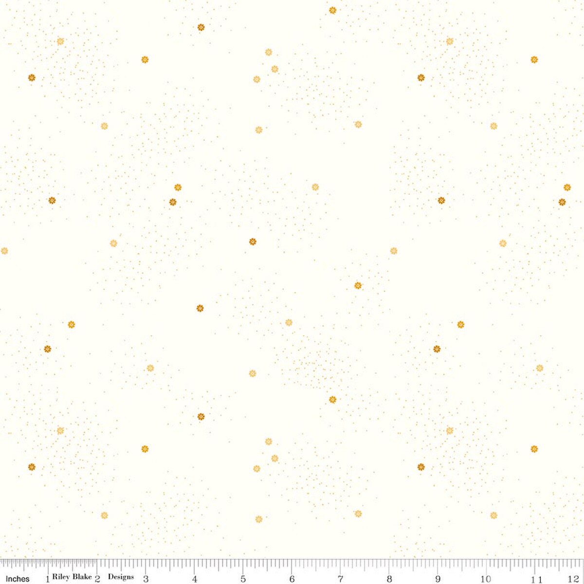 Dainty Daisy on Cloud - Quilting Cotton Fabric - Sunshine