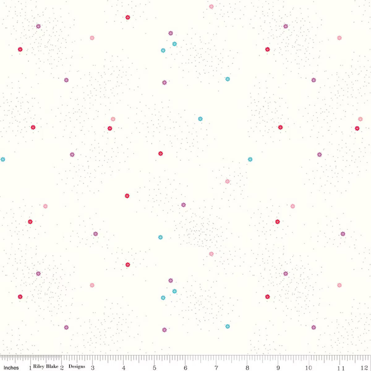 Dainty Daisy on Cloud - Quilting Cotton Fabric - Tropical