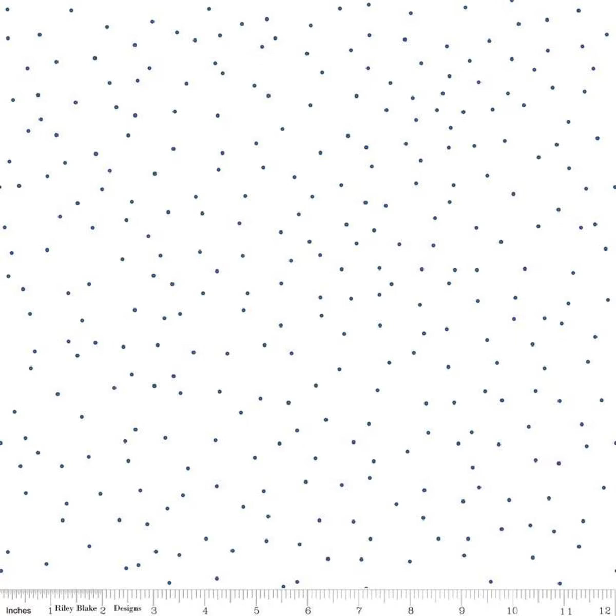 Pin Dot - Quilting Cotton - Denim