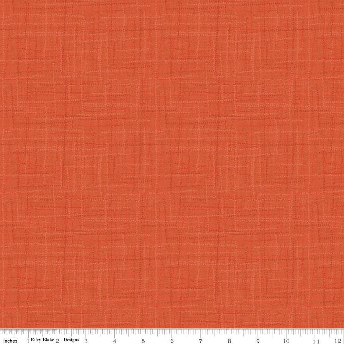 Grasscloth Cotton - Quilting Cotton Fabric - Clementine