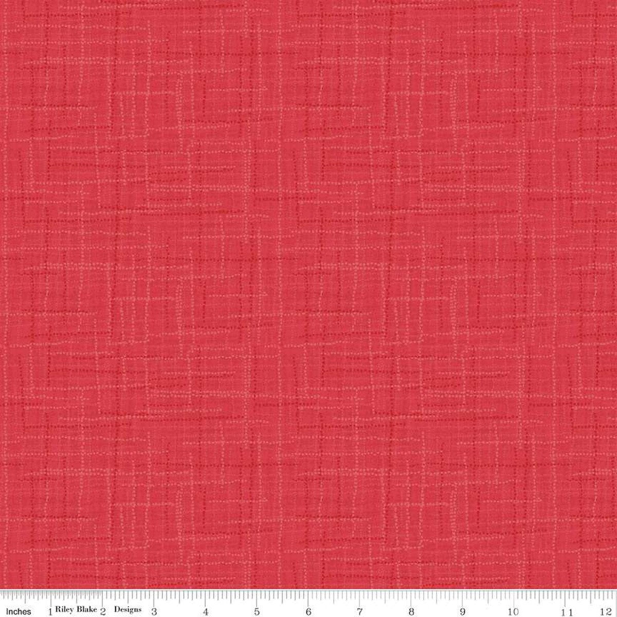 Grasscloth Cotton - Quilting Cotton Fabric - Rouge