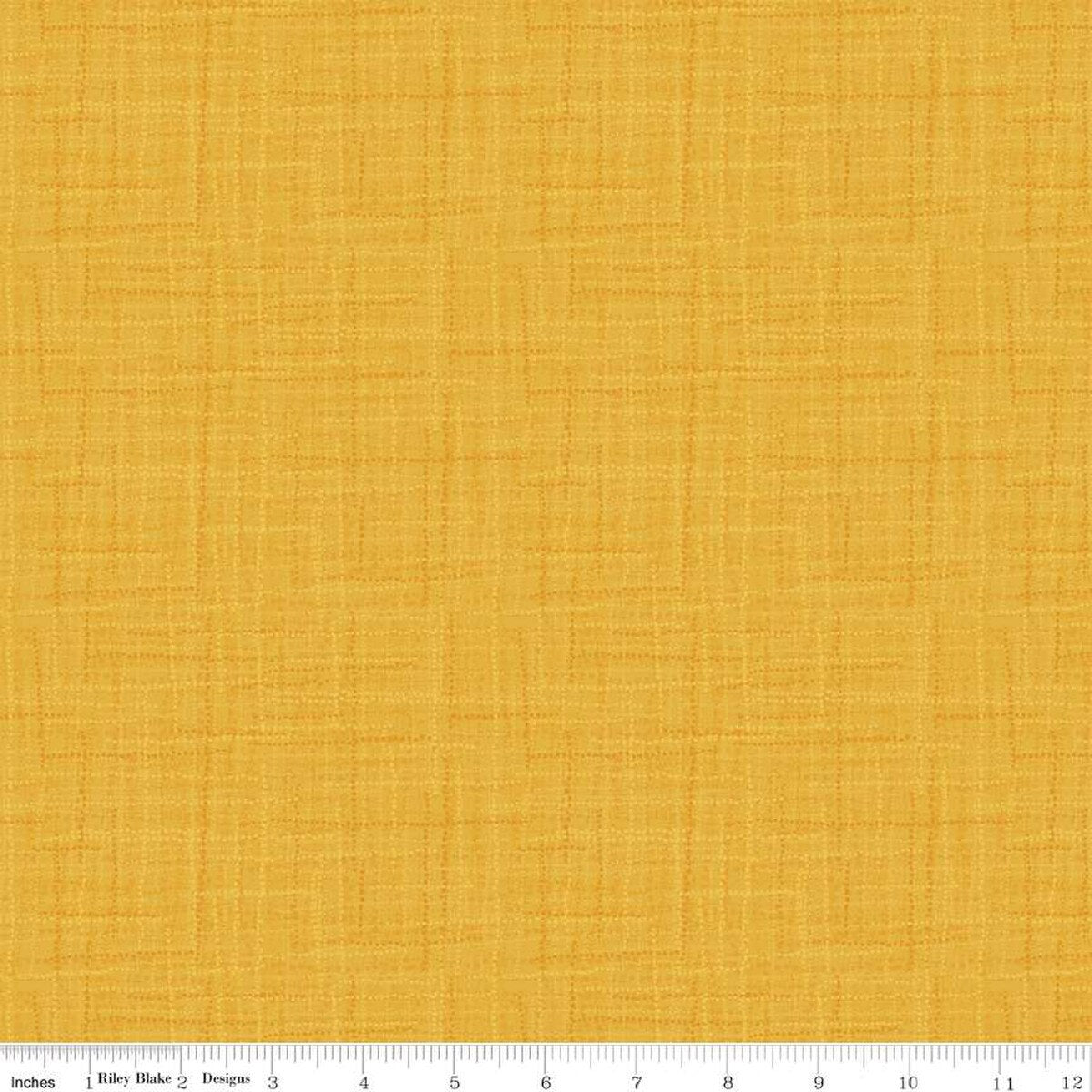 Grasscloth Cotton - Quilting Cotton Fabric - Saffron