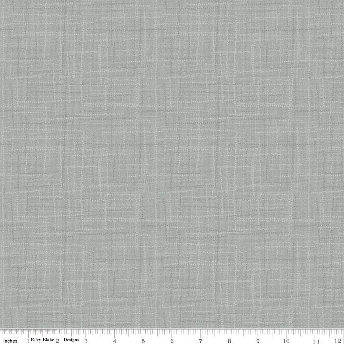 Grasscloth Cotton - Quilting Cotton Fabric - Soft Gray