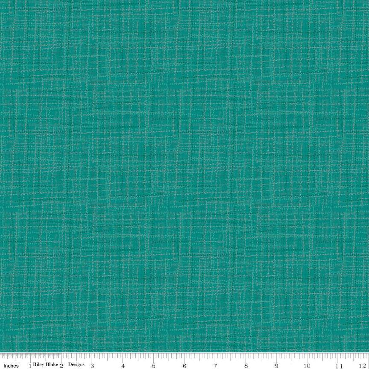 Grasscloth Cotton - Quilting Cotton Fabric - Teal