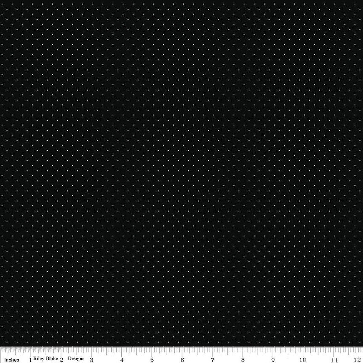 American Jane Pindots - Quilting Cotton Fabric - Black