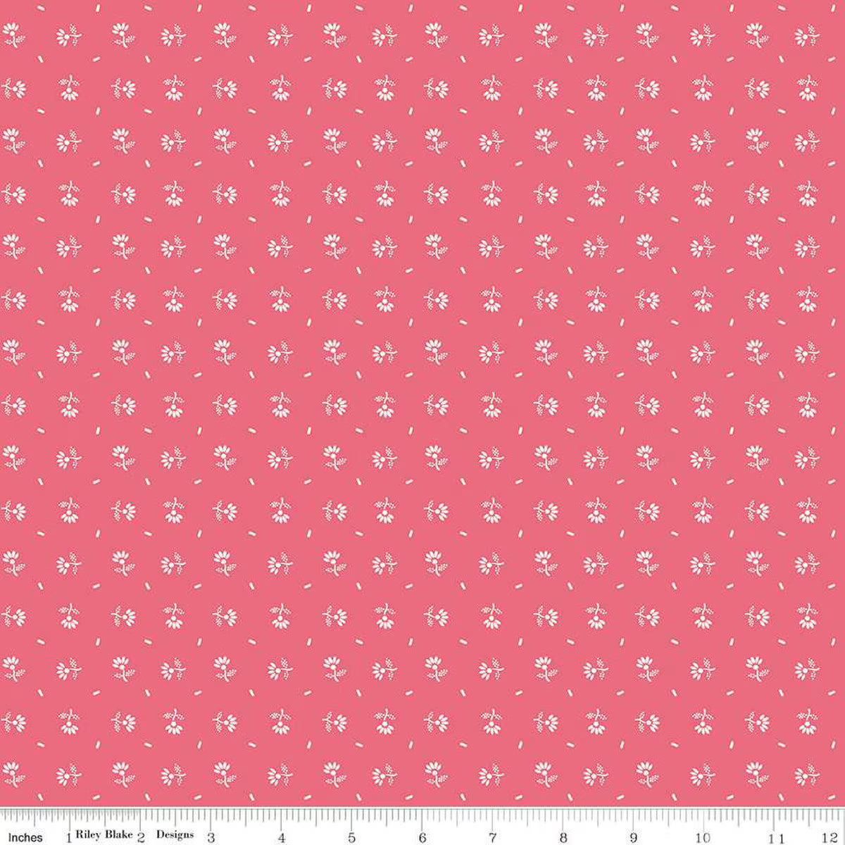 Prim - Cotton Fabric - Daisy - Tea Rose