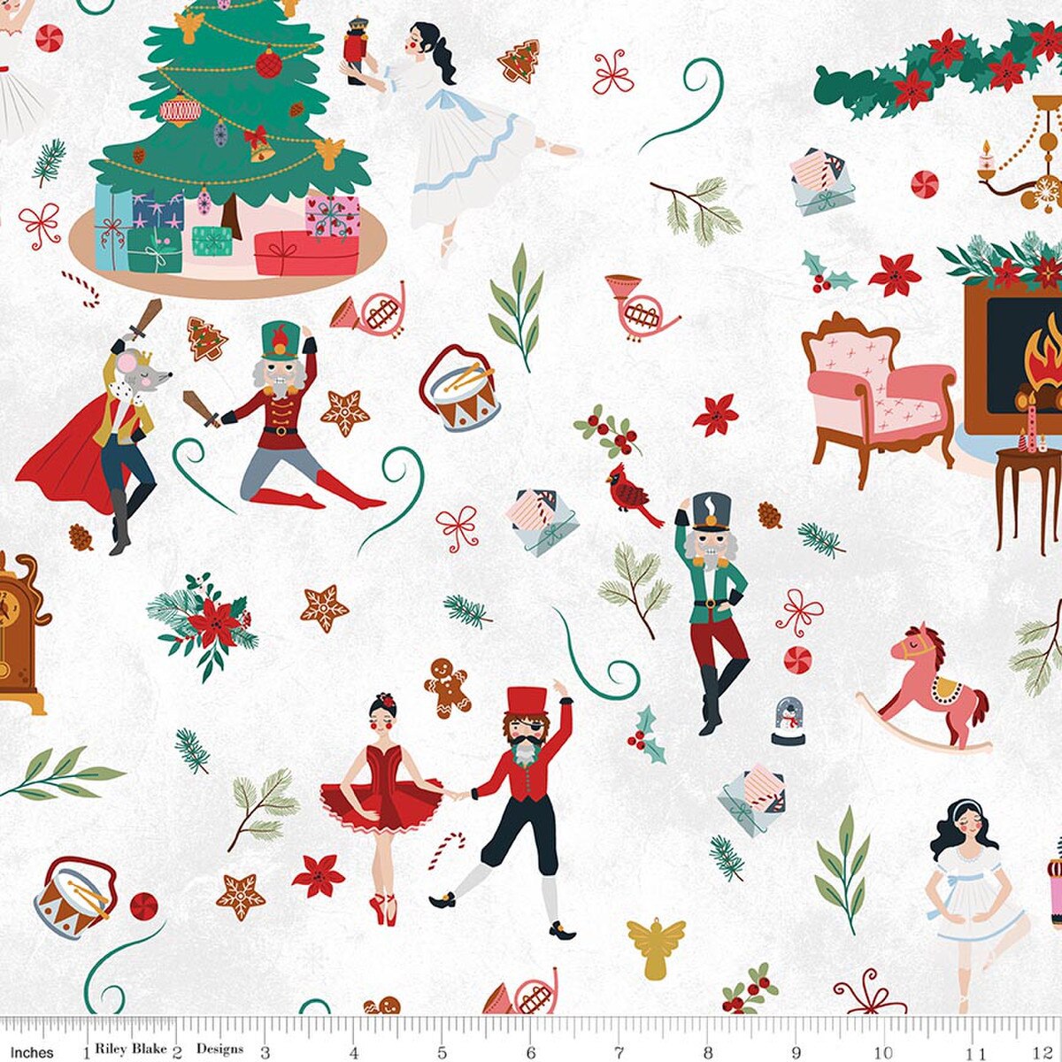 Nutcracker Tradition - Quilting Cotton Fabric - Main - Snow