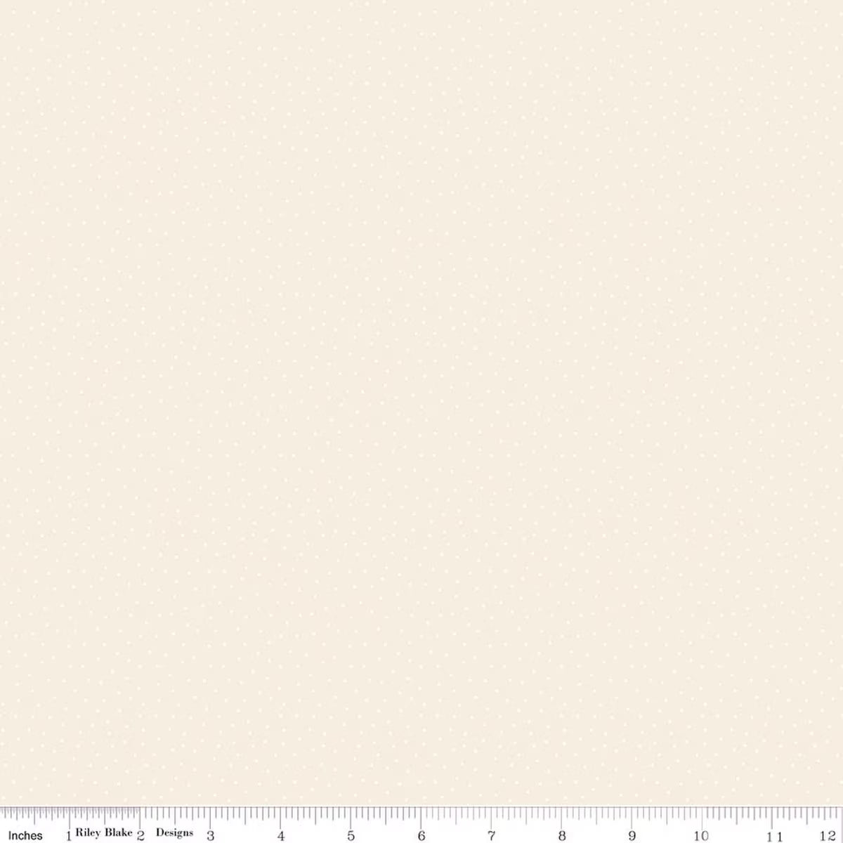 Elegant Essentials - Cotton Fabric - Scatter Dot - Cream Pearl
