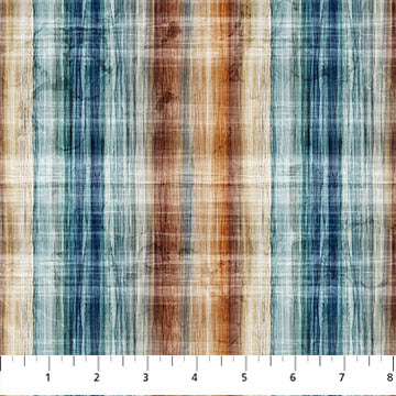 Fox Den - Quilting Cotton Fabric - Plaid - Beige Multi