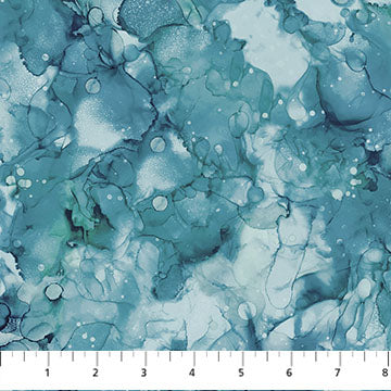 Fox Den - Quilting Cotton Fabric - Multi Texture - Blue