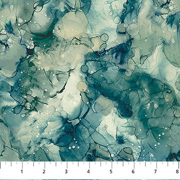 Whisper - Quilting Cotton Fabric - Texture - Teal Multi