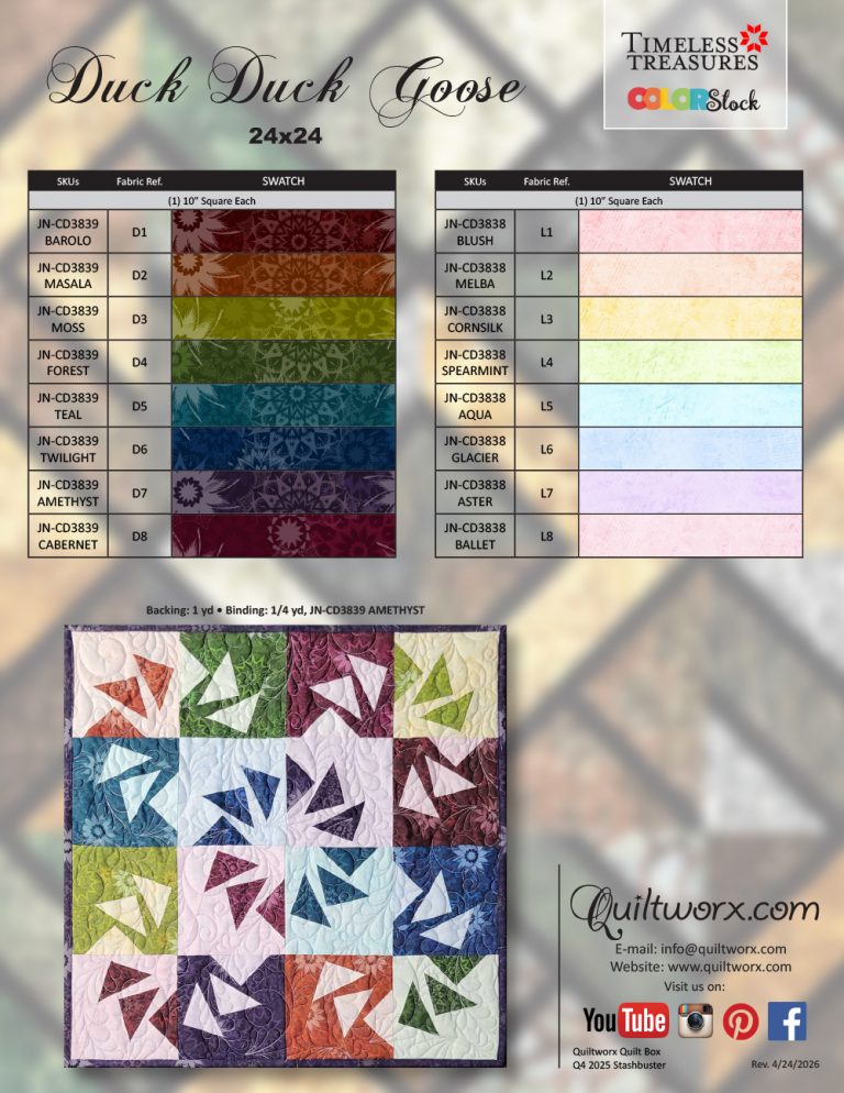 Quilt Pattern - Duck Duck Goose - Quiltworx