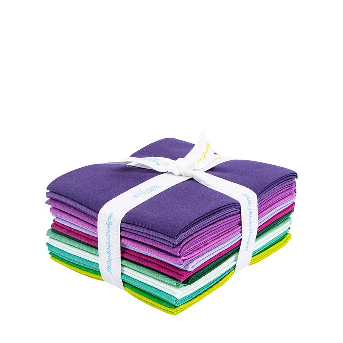 Confetti Cotton - Precut Quilting Cotton Fabric - Purple Vibrations - Fat Quarter Bundle - 12 Pieces
