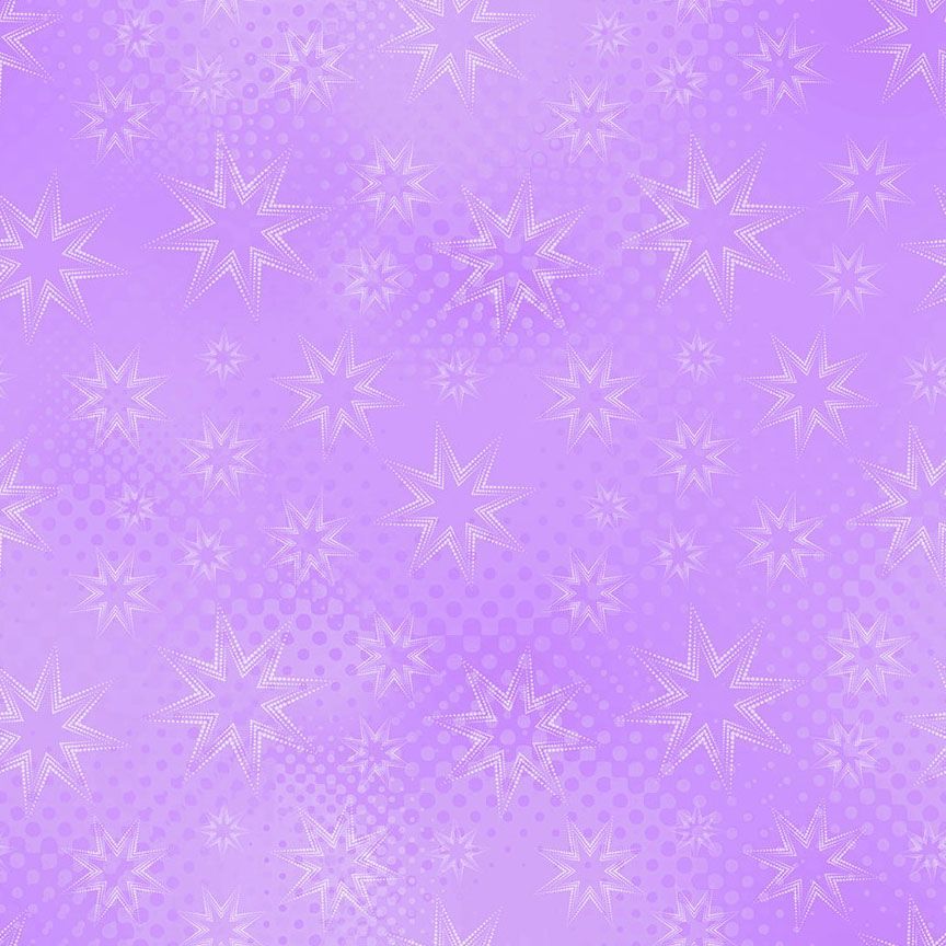 Colorstock - Quilting Cotton Fabric - Dot Dot Stars - Heather