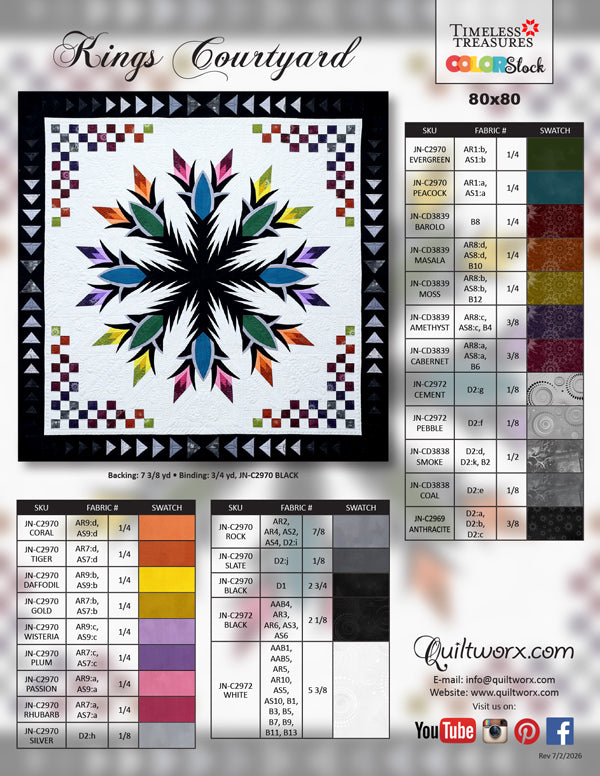 Quilt Pattern - Kings Courtyard - Quiltworx