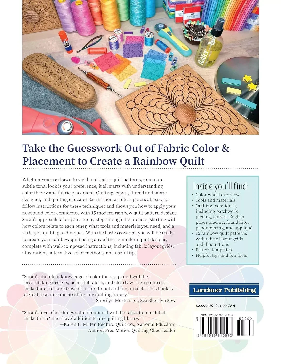 Sarah Thomas – Book – Rainbow Quilt Color Method