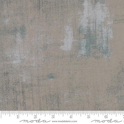 Grunge Basics - Cotton Quilting Fabric - Textured Solid - Grey Couture