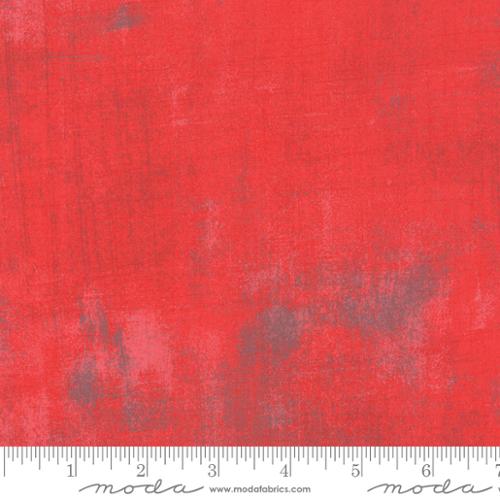 Grunge Basics - Cotton Quilting Fabric - Textured Solid - Geranium