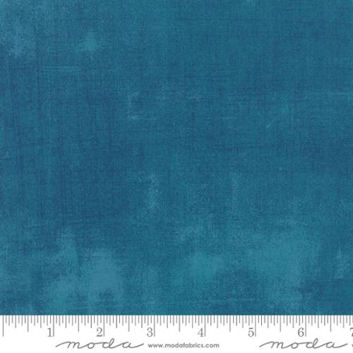 Grunge Basics - Cotton Quilting Fabric - Textured Solid - Horizon Blue