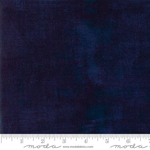 Grunge Basics - Cotton Quilting Fabric - Textured Solid - Peacoat
