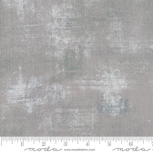 Grunge Basics - Cotton Quilting Fabric - Textured Solid - Silver