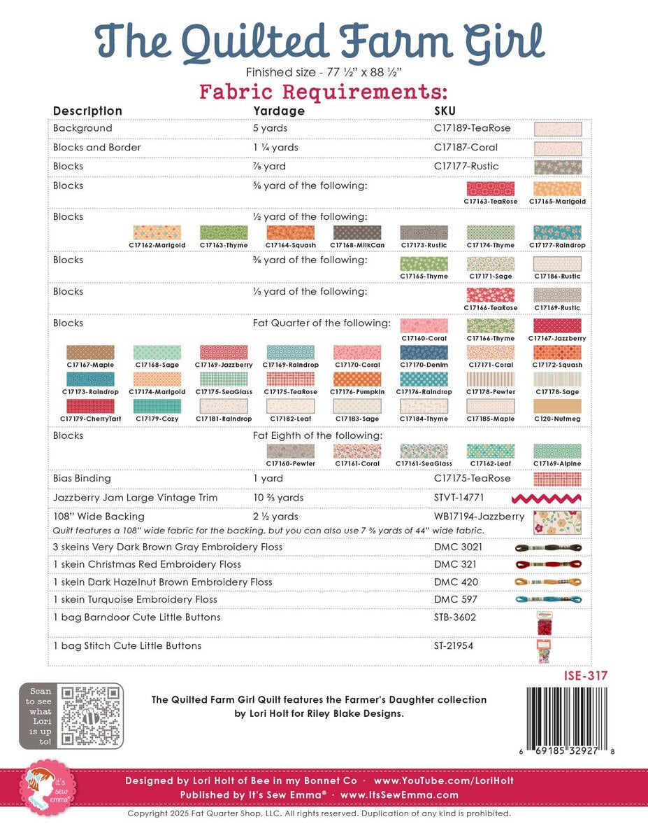 Quilt Pattern - The Quilted Farm Girl