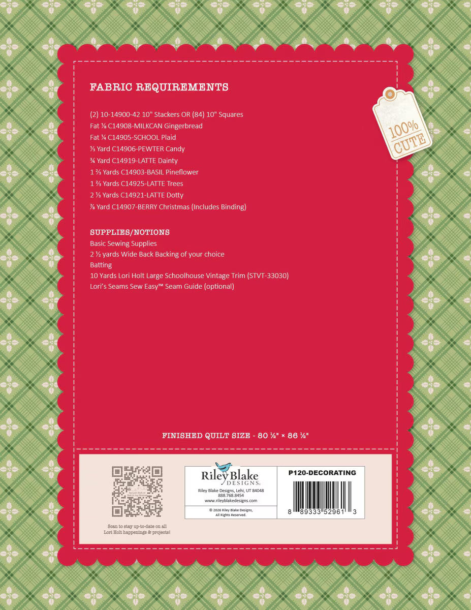 Quilt Pattern - Decorating the Tree