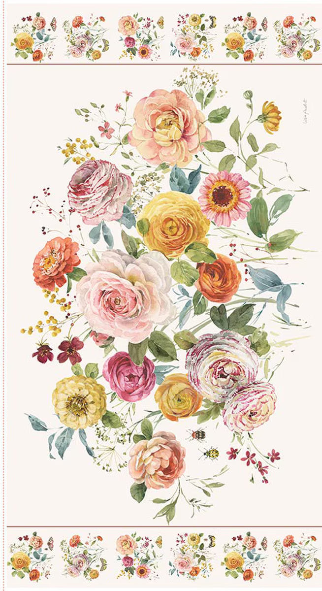 Sketchbook - Quilting Cotton Fabric - Quilt Panel