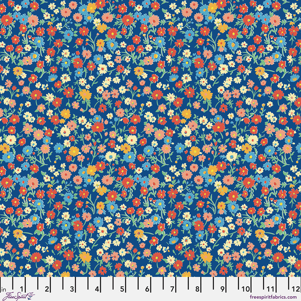 Stannie & Lloyd - Quilting Cotton Fabric - Curtsey & Clover - Dusk
