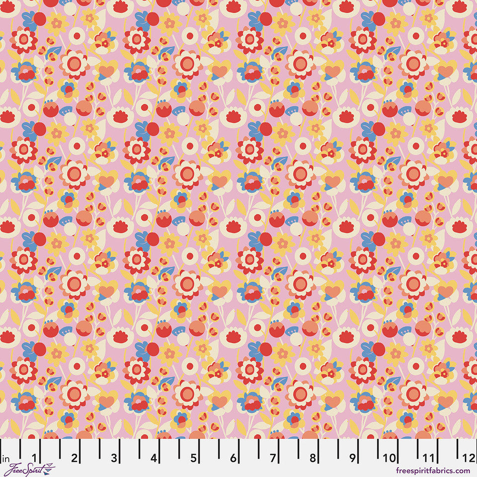 Stannie & Lloyd - Quilting Cotton Fabric - Marmalade - Bloom